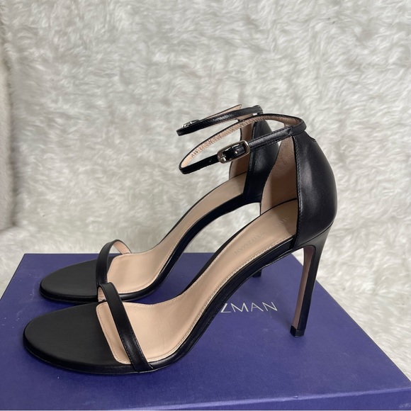 NEW STUART WEITZMAN NUDISTSONG STRAP
SANDAL IN BLACK SIDE 9 - Picture 10 of 15